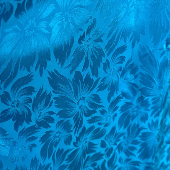 DIANE FREIS Vintage 80s Silk Jacquard Skirt Blouse Set 2 Piece Floral Bohemian - Picture 14 of 17